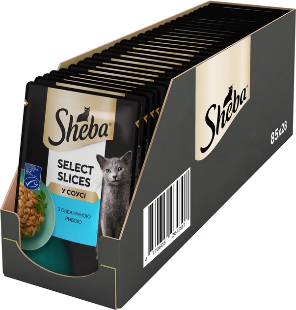 Sheba паучі для котів 85г*28шт (океанічна риба)