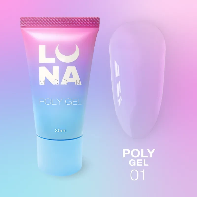 Полігель для нарощування Poly Gel №1 LUNAmoon, фото 1