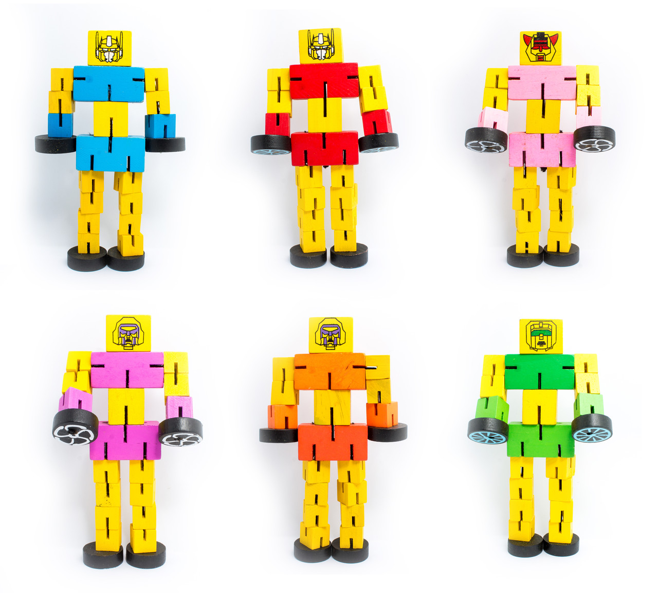 Дерев'яний робот-трансформер великий