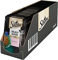 Sheba паучи для кошек 85г*28шт (лосось в соусе)