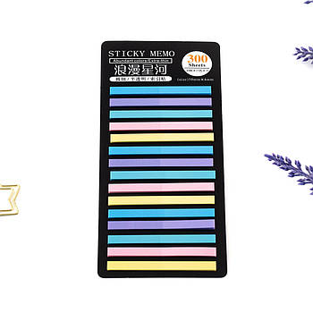 Стікери-закладки для нотаток 5 кольорів 300 шт STN010