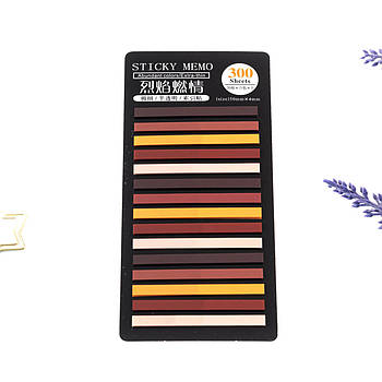 Стікери-закладки для нотаток 5 кольорів 300 шт STN011