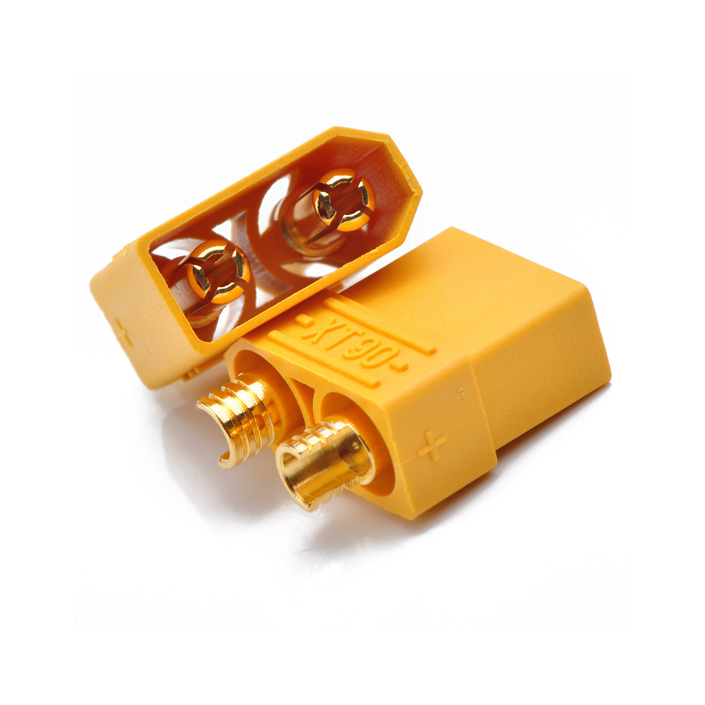 Роз'єм живлення XT90 для силового під'єднання 90 А 2pin пара тато-мама для RC, фото 1