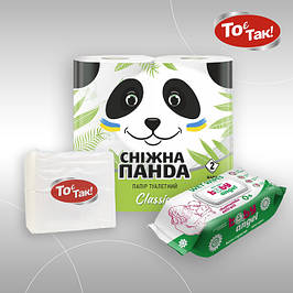 Серветки паперові, вологі, туалетний папір