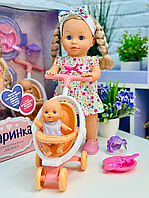 Музыкальная кукла с коляской и ребенком Интерактивная кукла даринка Куклы для девочек Детская кукла