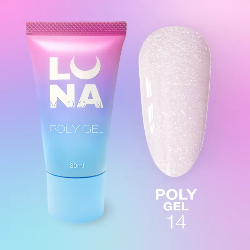 Полігель для нарощування Poly Gel №14 LUNAmoon, фото 1