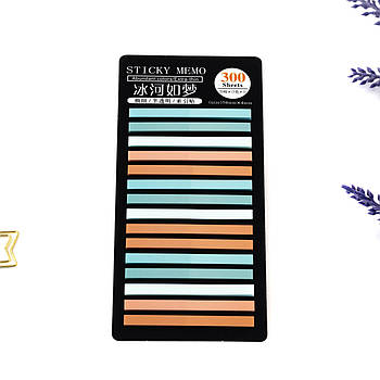 Стікери-закладки для нотаток 5 кольорів 300 шт STN013