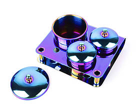 Набір (3 шт.) контейнерів хамелеон різних розмірів для прикрас, декору для нігтів, змішування різних матеріалів