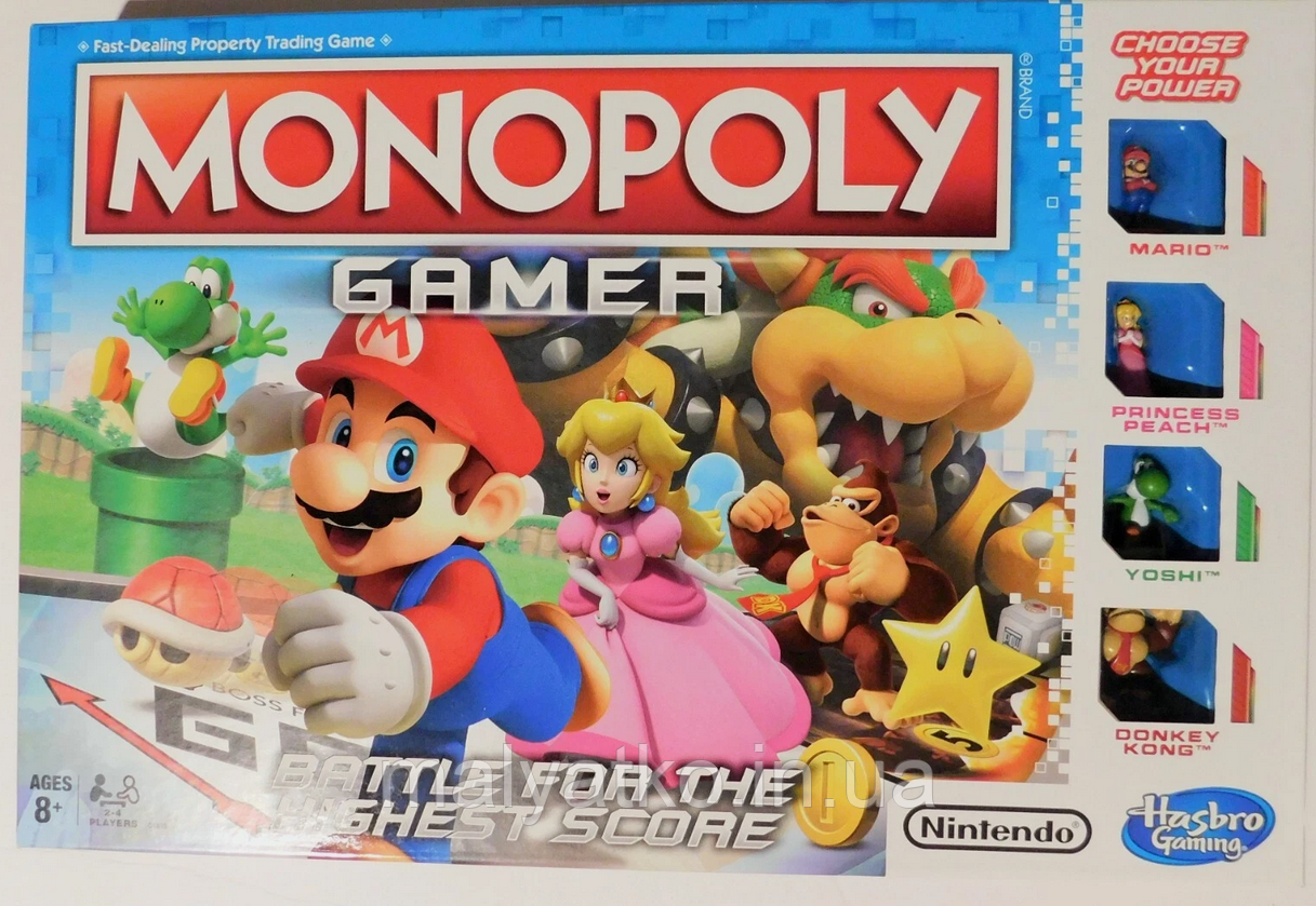 Настільна гра Монополія Маріо Monopoly Gamer Mario англ.мова, фото 1