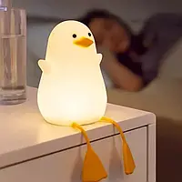Світильник нічник мила Качка з вбудованим акумулятором м'який силіконови Sale Toki Shopi