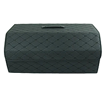 Органайзер для багажника автомобіля з кришкою, Екошкіра, Розмір XL, Matte rhomb