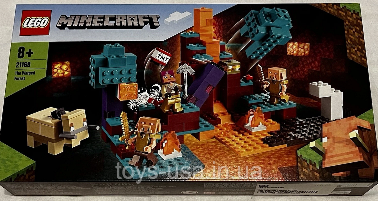 Лего Lego Minecraft Спотворений ліс 21168 Warped Forest, фото 1