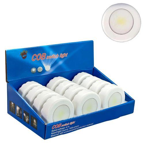 Ліхтарик настінний 85х26мм на 3 бат. R03 12 COB (бат. в комплект. не входять) WEP10127-31, фото 1