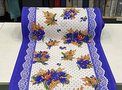 Вафельне полотно в рулоні з принтом