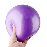 Мяч для пилатеса, фитнеса и йоги 25 см Feel Fit фитбол Фиолетовый