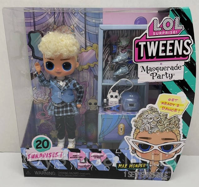 Лялька ЛОЛ Твінс Підлітки хлопчик Маскарад Макс Вандер LOL Surprise Tweens Masquerade Party Max Wonder, фото 1