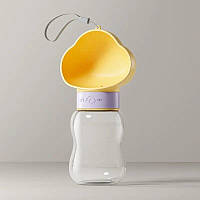 Пляшка-поїлка для тварин Semi Foot 350 мл, Yellow