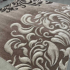 Килим овальний 1.60х3 бежевий вензель Mira 24031/234о, фото 4