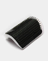 Щітка-чесалка для кішок Semi Brush-comb, Black з кутовим кріпленням до стіни