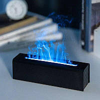 Арома-дифузор Kinscoter DQ-711 Nordic Style Flame V3, Black з ефектом полум'я