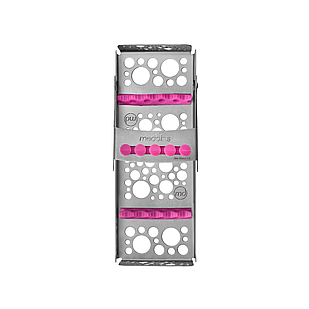 SIM-80\c\5 Касета для стерилізації (5 інструментів) Meddins рожева