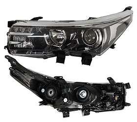 Фара ліва Toyota Corolla E18 EUR 13-16 Depo H11/HB3/WY21W/LED, -лампа, -кор.