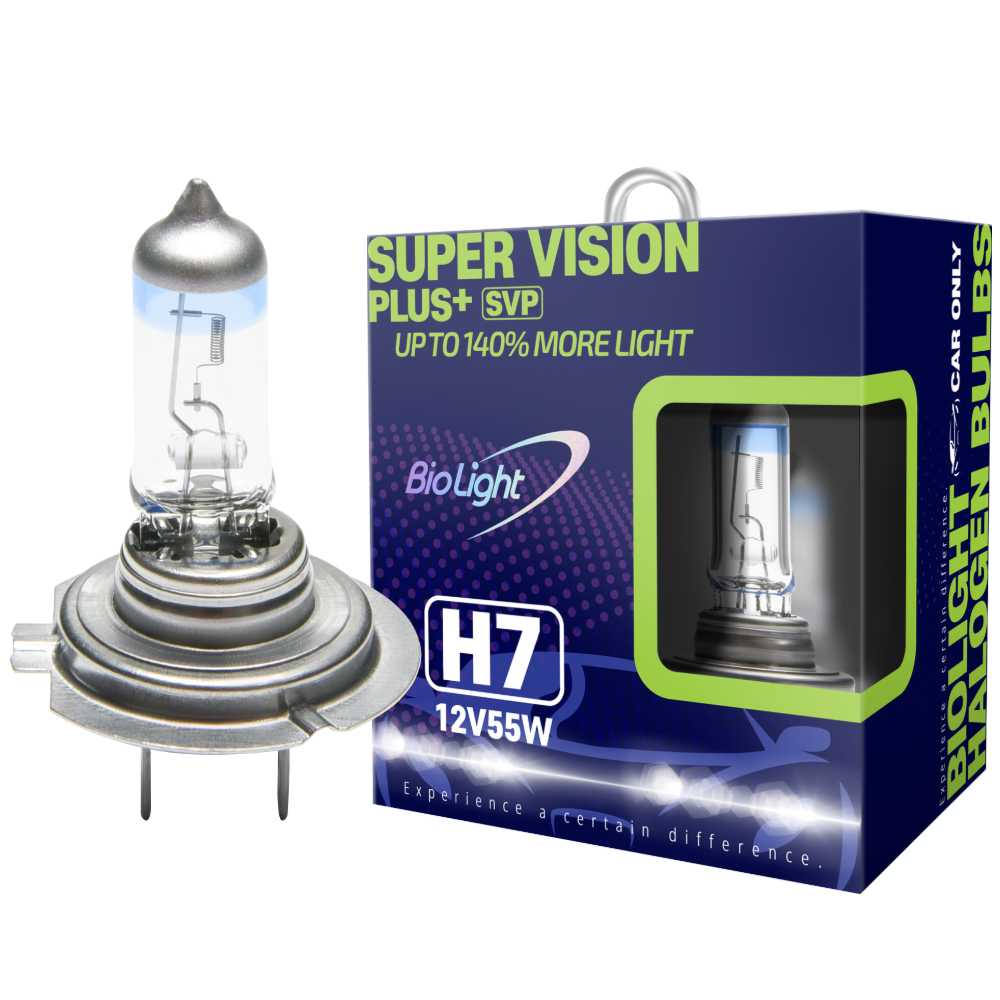 Галогенні лампи BioLight Fukurou H7 Super Vision Plus 140% 12V 55W, фото 1