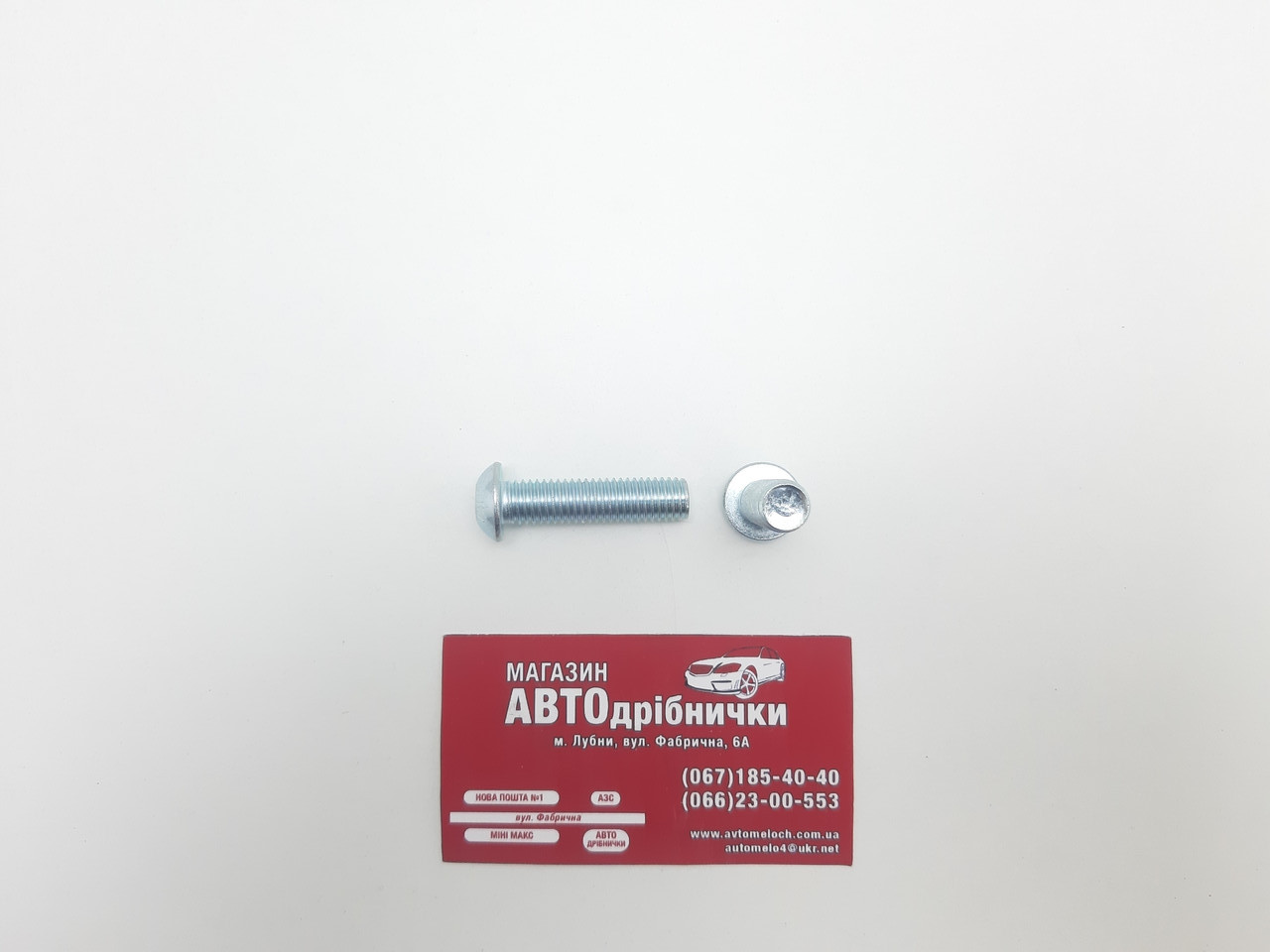 Гвинт оцинкований М10 L=40мм під шестигранник на 6 Metalvis