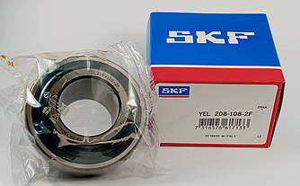 Підшипник YEL-208-108-2F SKF розміри: 38,1*80*56,3 самоустановлюваний типу SA