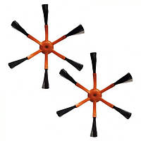 Бічні щітки для пилососа Xiaomi Mi Robot Vacuum Cleaner Mi RoboRock Xiaowa 2 шт, 6 лопатей - Orange