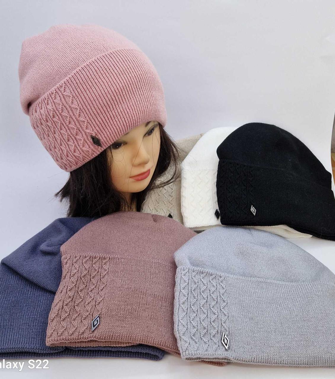 Оптом Жіночі та чоловічі шапки на флісі з защіпом