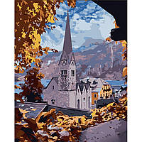 Картина за номерами ПРЕМІУМ Селище в Австрії 30х40 (Strateg) SS6807