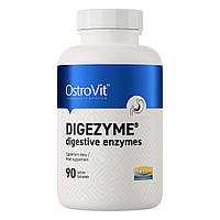 Мультиензимний комплекс OstroVit Digezyme Digestive Enzymes, 90 таблеток для покращення здоров'я травної системи