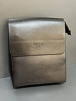 Чоловіча вертикальна сумка POLO шкіряний клапан (гуртом/роздріб)