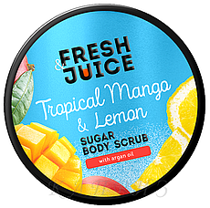 Цукровий скраб для тілаFresh Juice Tropical Mango&Lemon манго та лимон 200 мл