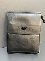 Чоловіча вертикальна сумка POLO шкіряний клапан (гуртом/роздріб)