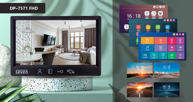 Стиль і функціонал відеодомофона DP–7575 FHD black