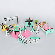 "Базовий" набір лялькових меблів NestWood для LOL (Лол), м'ятний, фото 2