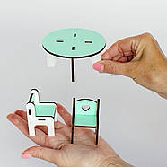 "Базовий" набір лялькових меблів NestWood для LOL (Лол), м'ятний, фото 6