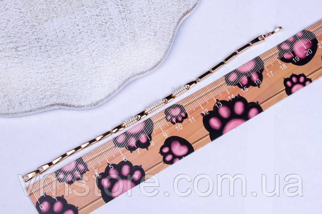 Браслет женский позолота 17