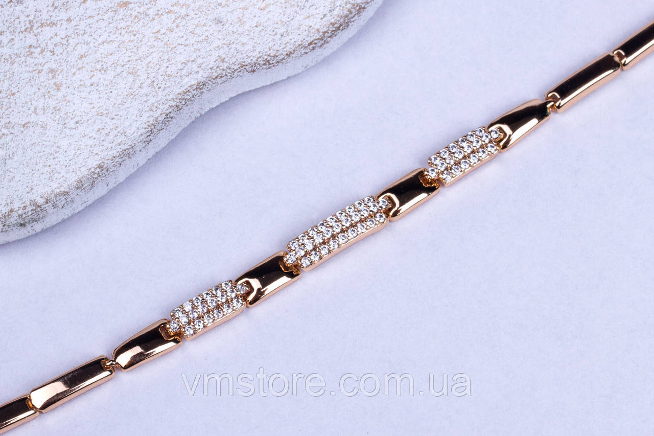 Ніжний, красивий, жіночий браслет на руку позолота 18к Xuping, фото 1