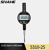 Індикатор цифровий годинникового типу Shahe 5310-25 без вушка, діапазон 0-25.4 мм, ціна поділки 0,001 мм