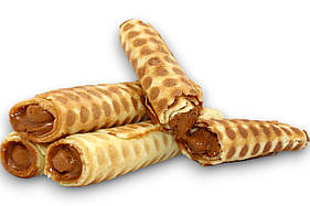 Вафельна трубочка зі згущеним молоком "Крафт Печиво", 65 г/шт, 10 шт/уп