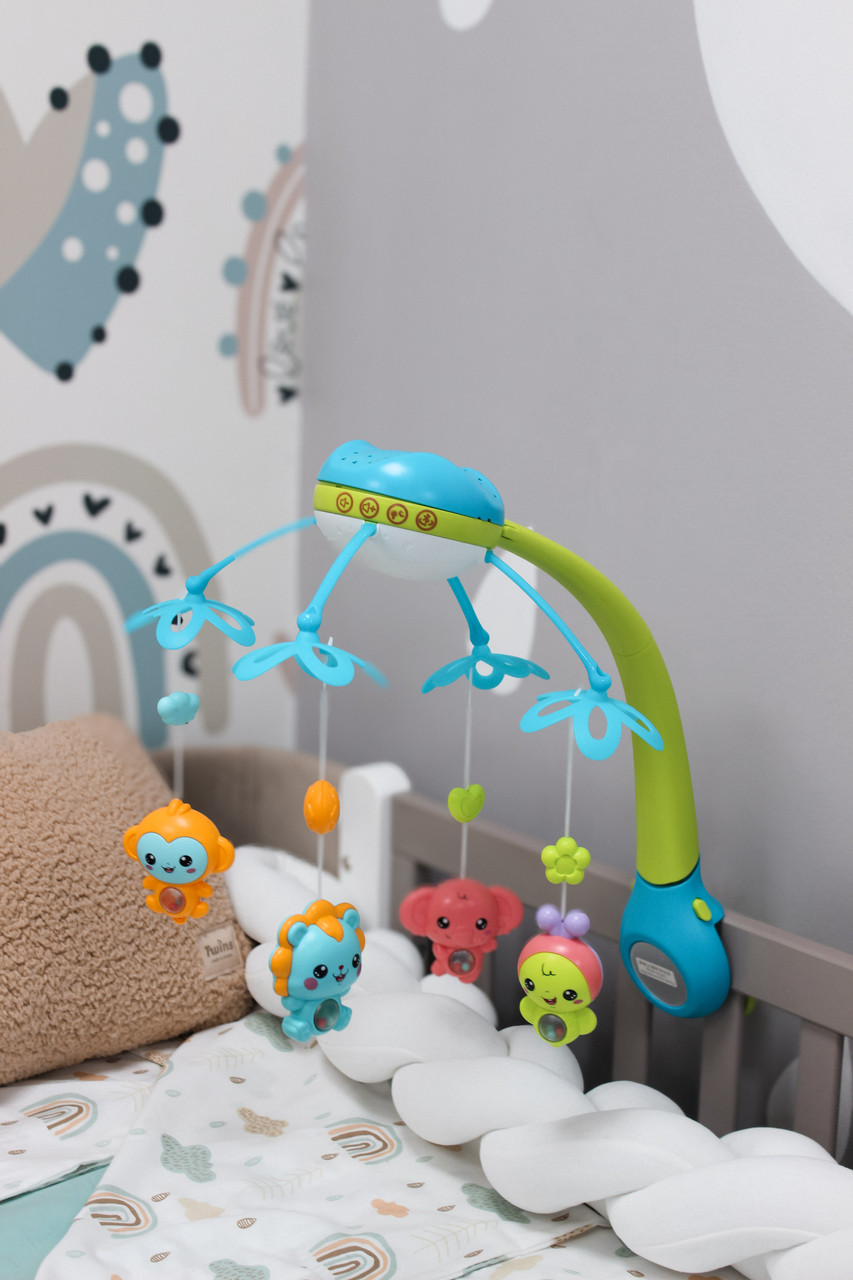 Мобіль на ліжечко з проектором 0007 Limo Toy, синій, фото 1