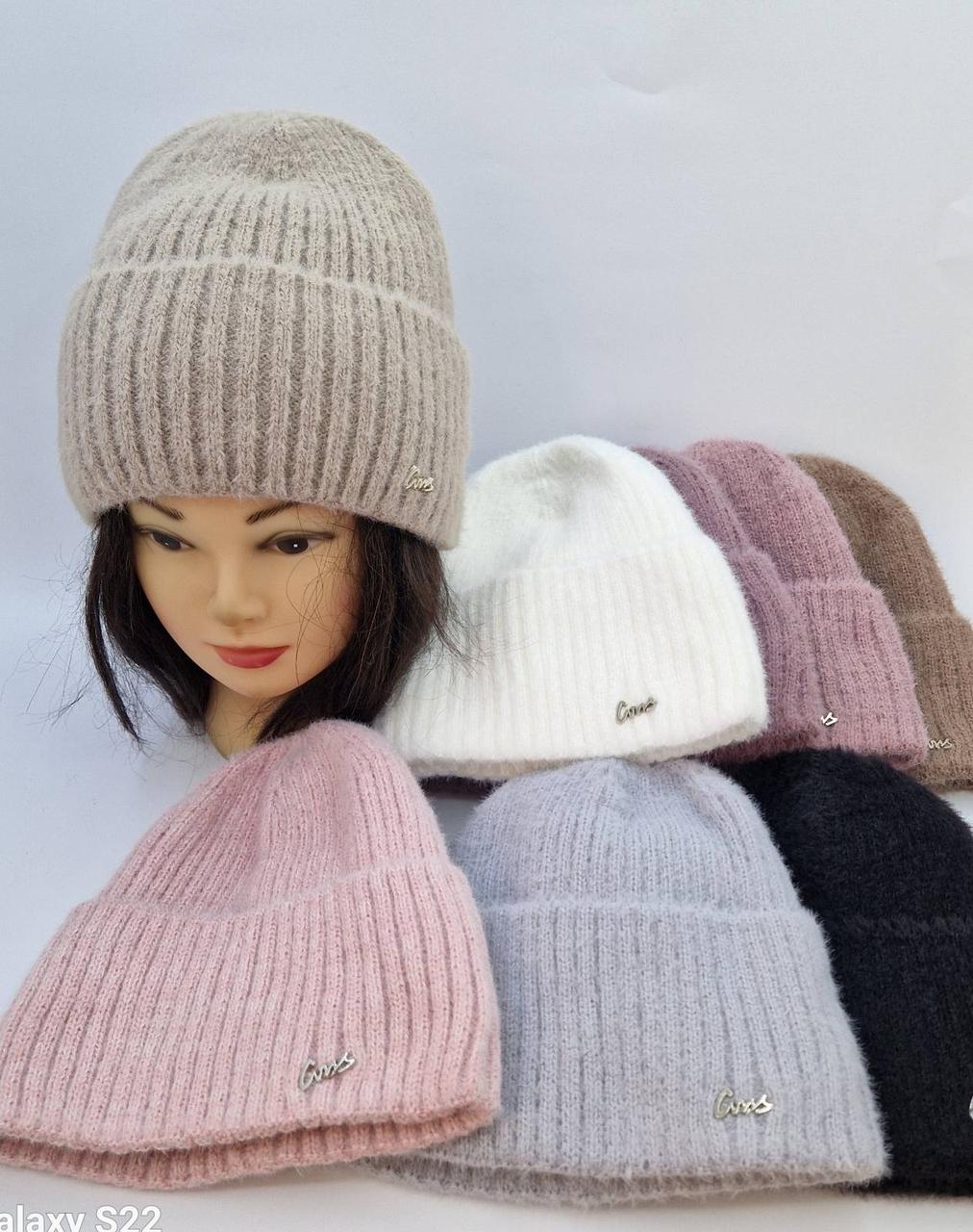 Оптом Теплі жіночі шапки альпака на флісі