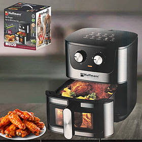 Аерофритюрниця без масла НМ-780 мультипіч аерогриль 8л з таймером і знімною чашею для дому 2400W