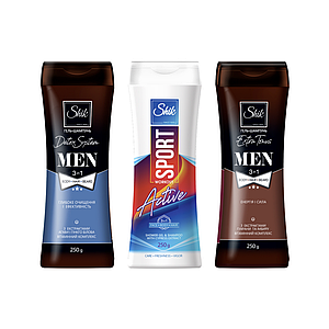Шампунь-гель 3в1 "Shik" (Шик) 250 мл, асортимент