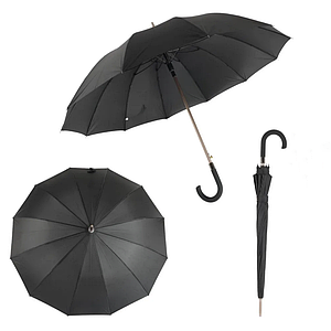 Парасолька-тростина SUSINO т3930, напівавтомат, чорний
