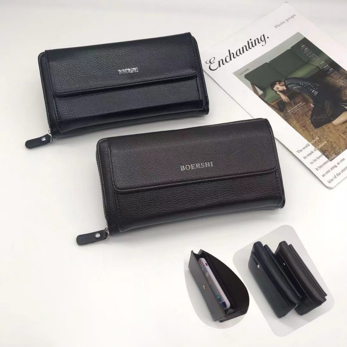 Гаманець чоловічий 17001 екошкіра, асортимент