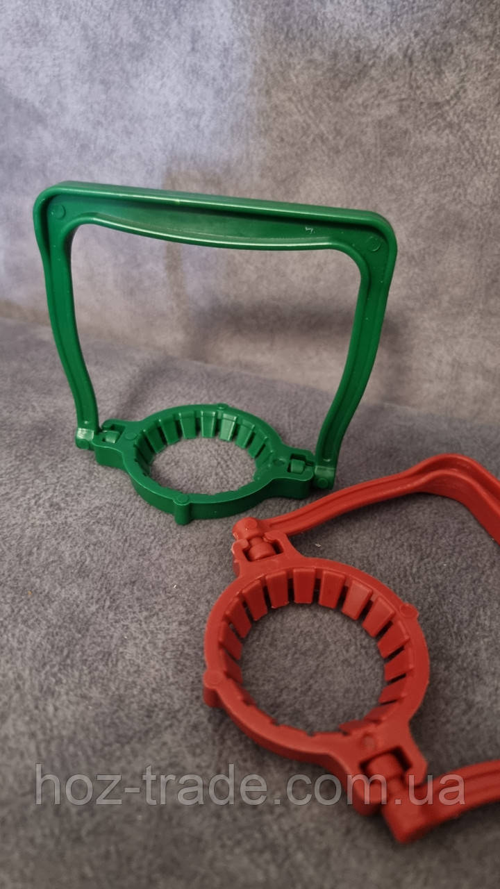 Усиленная Ручка для ПЭТ бутылей баклажек на 5-6 л.ø-38 мм на шарнире особопрочная